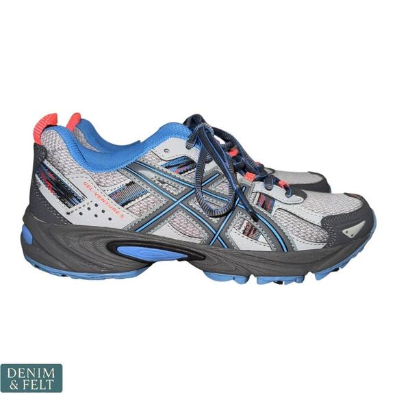 ASICS Gel-Venture 6 Womens Running Shoes Gray/Blue/Coral Size 7 Cushion Support - Picture 6 of 8